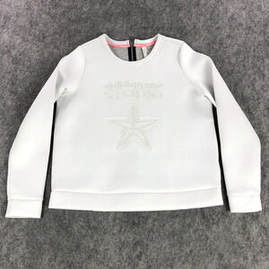 Adidas Neo Studio Neoprene‎ Sweater Small White Long Sleeve Graphic Print NWOT